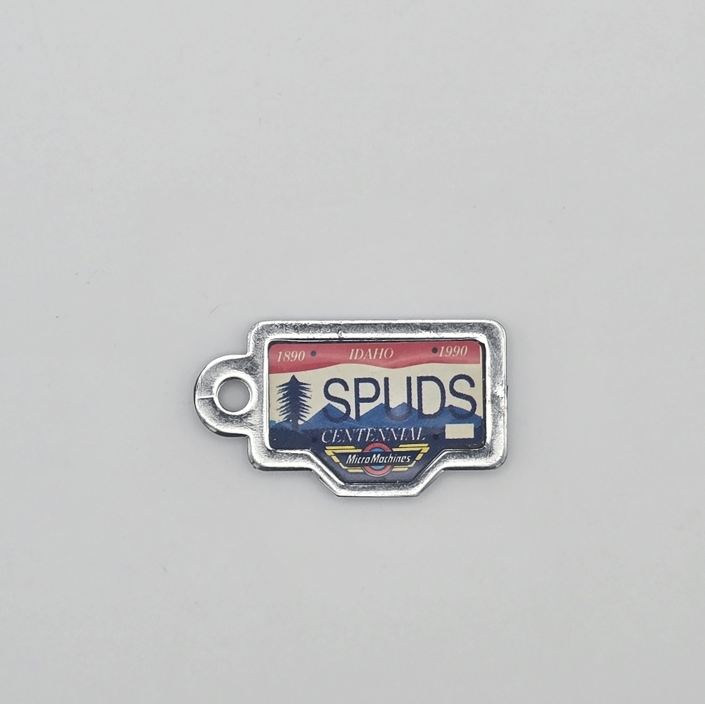 Vintage 1990 Galoob Micro Machines License Plate Idaho SPUDS